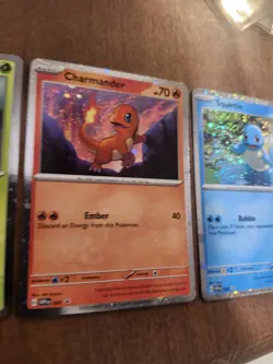 Pokemon TCG Scarlet & Violet Promo Holo Lot (3) Bulbasaur, Squirtle, Charmander - Image 3