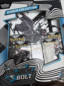 Pokemon TCG Scarlet & Violet Black Bolt Binder Collection New & Sealed - Image 1