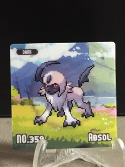 Pokemon Eif origin Gameboy Lenticular Absol #D1 - Image 1
