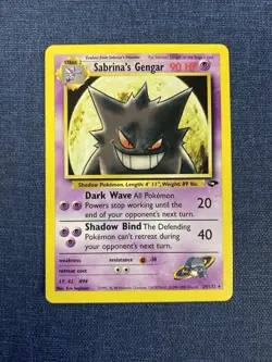2000 Pokemon Gym Challenge Sabrina’s Gengar Rare 29/132 Unlimited LP - Image 1