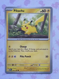 Pokemon TCG Pikachu Scarlet & Violet-151 025/165 Regular Common - Image 1