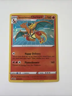 Special Delivery Charizard - SWSH075 - Pokemon Sword & Shield Promo Holo Card NM - Image 1