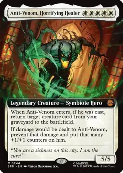 Anti-Venom, Horrifying Healer (Extended Art) SPM 244 Spider-Man MTG NM - Image 3