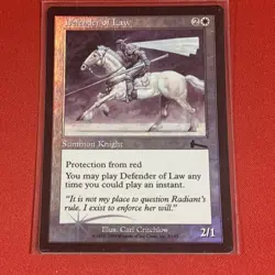 DEFENDER OF LAW Magic the Gathering MTG Urza's Legacy Foil NM - Image 1