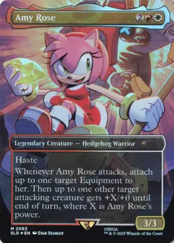 Amy Rose (Rainbow Foil) Secret Lair Drop Series Sonic #2083 MTG SLD - Image 2