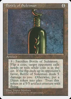 Bottle of Suleiman *PLAYSET* 4x MtG Fourth Edition 4ED SP/NM - Image 1