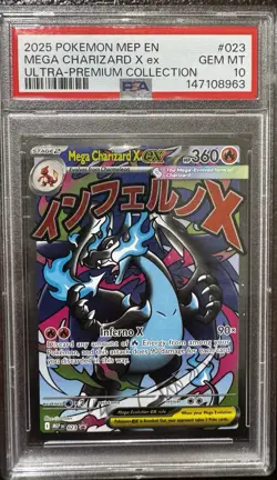 The Pokemon Company Mega Charizard X ex 023 Me Promo Holo English PSA 10 - Image 1