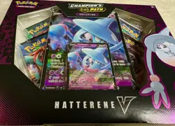 Pokemon MINT Sword & Shield Champions Path Hatterene V Collection Box Sealed NEW - Image 2
