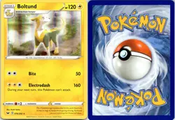 Boltund 076/202 Holo R Sword & Shield Pokemon NM - Image 3
