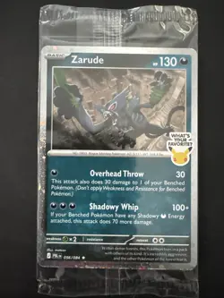 Zarude Pitch Black GAMESTOP PROMO-NEW SEALED - Image 1