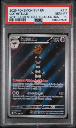 2025 POKEMON SVP EN-SV BLACK STAR PROMO #211 GOTHITELLE PSA 10 - Image 2