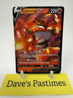 Incineroar V 008/073 Holo V Rare Champion's Path Pokemon Near Mint P2 - Image 1