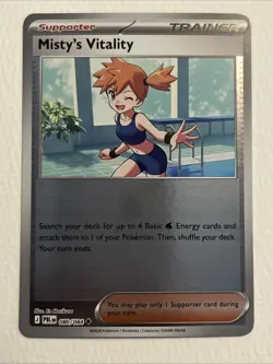 Misty’s Vitality 080/084 • Reverse Holo • Pokemon TCG • NM - Image 1