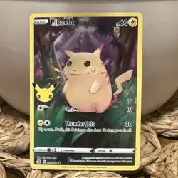 Pikachu 005/025 Celebrations 25th Anniversary Holo Rare EN 2021 60HP - Image 1