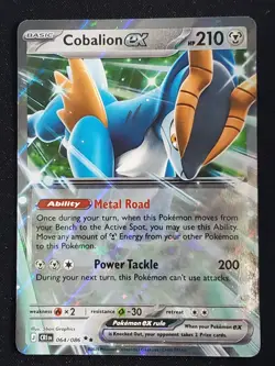 Cobalion ex 064/086 - Double Rare - Pokemon TCG: Chaos Rising - English NM - Image 1
