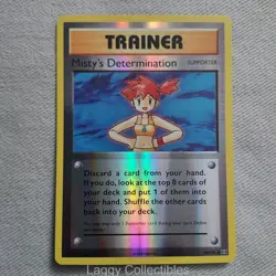 Pokemon Evolutions 80/108 Misty's Determination - Reverse Holo Uncommon - NM - Image 1