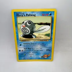 Misty's Poliwag 87/132 Common Gym Heroes Pokemon Unlimited Lightly Played - Image 1