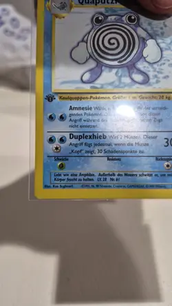 Pokemon TCG - Quaputzi (Poliwhirl) 38/102 - Base Set 1st Edition - German - Image 5