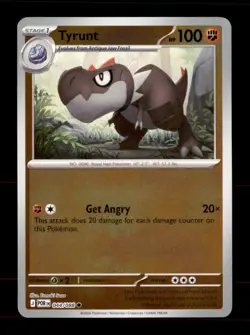 Tyrunt 044/088 Common Perfect Order Pokemon Reverse Holo Near Mint - Image 1