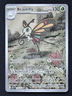 Beautifly 219/217 Illustration Rare Ascended Heroes Pokemon Holo Near Mint - Image 1
