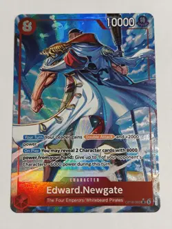 Edward Newgate SR Alt Art Op16-003 Red Whitebeard Pirates One Piece TCG - Image 1