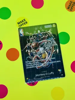 Monkey.D.Luffy NBA Leader Foil Near Mint Proxy One Piece Alt Art - Image 1