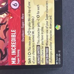 Disney Lorcana Mr. Incredible - Super Strong 127/204 The First Chapter Holo EN - Image 5