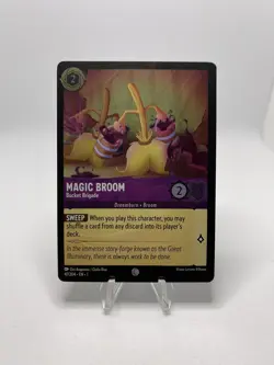 Disney Lorcana TCG - Magic Broom 47/204 Common Holo Cold Foil NM/MINT - Image 1