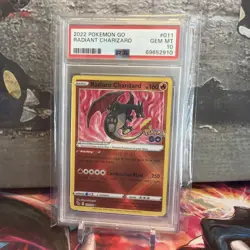 PSA 10 RADIANT CHARIZARD 011/078 SHINY POKEMON GO - Image 1