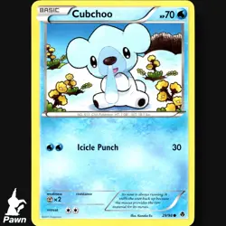 Cubchoo 29/98 Emerging Powers Pokemon TCG Card NM - Image 3