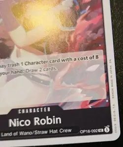 Nico Robin OP16-092 Uncommon The Time Of Battle One Piece Card Game - Image 5