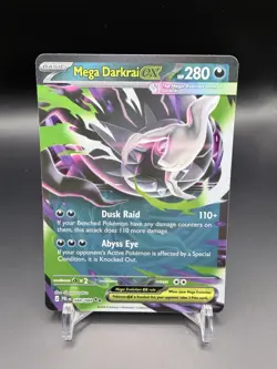Mega Darkrai EX 048/084 Pitch Black Holo Rare Pokemon Card NM - Image 1