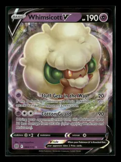 Whimsicott V 064/172 Brilliant Stars Holo Pokemon Card NM - Image 1