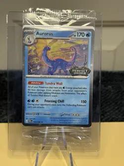 2026 Pokemon Perfect Order Aurorus Stamped Promo Card 024/088 Sealed - Image 1