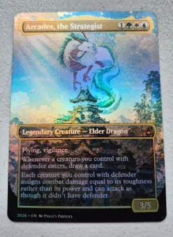 Arcades, the Strategist FOIL PROXY Card (FOIL ERROR) Custom Anime Art Design - Image 1