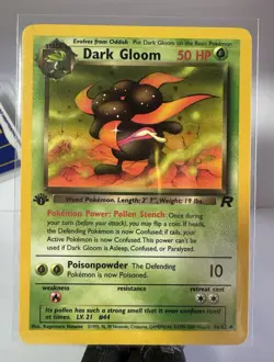 Dark Gloom 1st Edition 36/82 Team Rocket Vintage Uncommon Pokemon Card TCG NM - Image 1