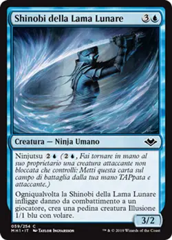 MTG 4x MOONBLADE SHINOBI EXC - SHINOBI DELLA LAMA LUNARE - MH1 - MAGIC - Image 1