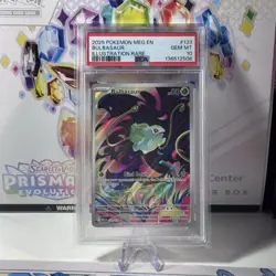 2025 POKEMON MEG EN-MEGA EVOLUTION ILLUSTRATION RARE #133 BULBASAUR PSA 10 - Image 1