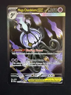 2026 POKEMON PITCH BLACK MEGA CHANDELURE EX SIR 115/084 ⭐NEAR MINT⭐ - Image 1