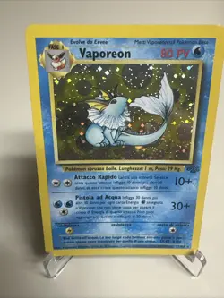 Pokemon Card Vaporeon Jungle Holo 12/64 ESP Spanish Edition - Image 2