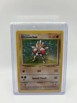 Hitmonchan 007/102 Base Set Holo Pokemon TCG 1999 - Image 1