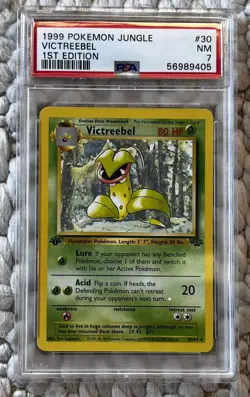 1999 POKEMON JUNGLE 1ST EDITION #30 VICTREEBEL PSA 7 - Image 1