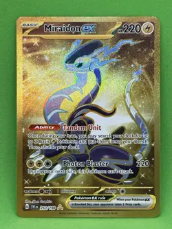 Miraidon ex 253/198 - NM - Pokemon Scarlet & Violet - Gold Hyper Rare - Image 1