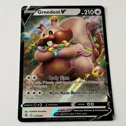 Greedent V - Crown Zenith- 120/159 - Ultra Rare Holo Pokemon TCG - Image 1