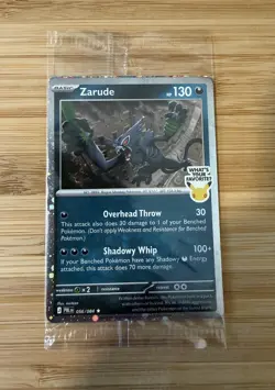 Zarude 056/084 Pitch Black Promo GameStop NEW SEALED - Image 1