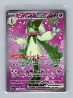 Meowscarada ex 231/193 Ultra Rare Paldea Evolved Pokemon Holo Near Mint - Image 1