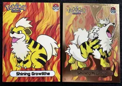 GROWLITHE X ARCANINE LOT - POKEMON SHINY INFINITY GOLD HOLO - Image 1