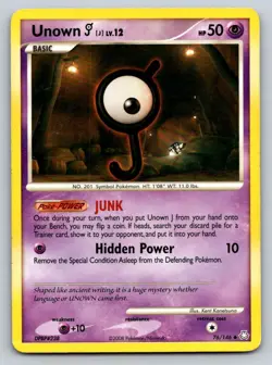 Unown [J] 76/146 Uncommon Legends Awakened Pokemon Near Mint - Image 1