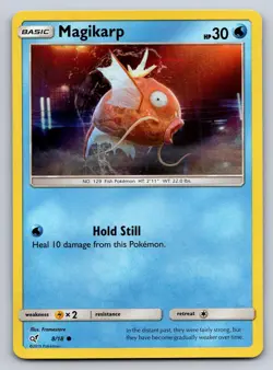 Magikarp 8/18 Common Detective Pikachu Pokemon Holo Near Mint - Image 1