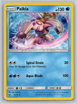Palkia 24/73 Holo Rare Shining Legends Pokemon Near Mint - Image 1